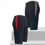Men's Five-Point Boxer Racing Anti-Embarrassment Classic Contrasting Color Close-Fitting Professional Swimming Trunks