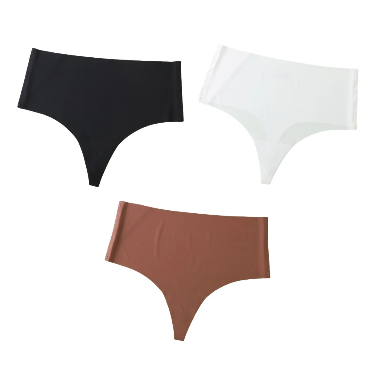 3Pcs/Set G-string Women Thongs High Waist Panties Female Underpants Soft Panty Sexy Lingerie Comfy Seamless Underwear