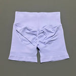 HISTELLO Impact Shorts 4.5" Women Fitness Sports Biker Shorts Low Waist Gym Short Workout Scrunch Butt Yoga Seamless Leggings