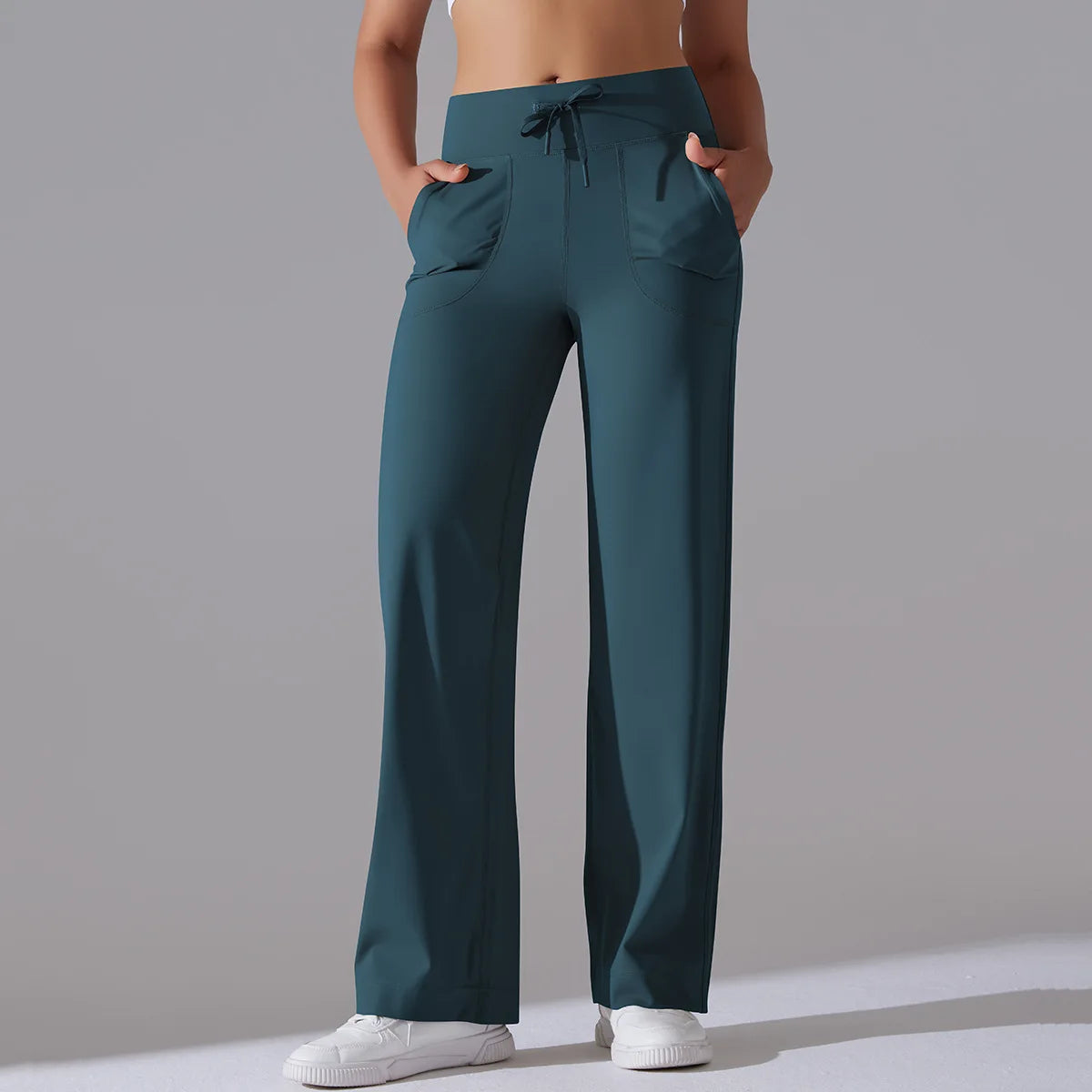 New Yoga Straight Leg Sweatpants Straight Leg Women's Loose Tracksuit Pants Wide Leg Outdoor Gym Running Casual Tracksuit Pants