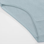 3PCS Cotton Women's Panties Sexy Comfortable Underwear Female Low Waist Stripe Briefs Solid Color Breathable Soft Lingerie M-XL