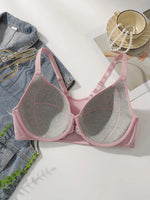 Plus size New Sweet Pink Front Button Underwear Sexy Gathering Large Size Underwear Easy to Wear and Take Off Lingerie MR3022