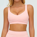 Breathable Sports Bra Women Shockproof Fitness Tops Push Up Gym Crop Top Brassiere Sport Bras Gym Workout Top Summer Yoga Bra