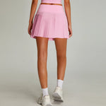 Women's Sports High Waisted Short Skirt Quick Drying Abdominal Tightening Pants and Pocket Tennis Yoga Golf Mini Skirt