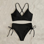 Sexy Bandage High Waist Brazilian Bikinis Sets Swimsuit Swimwear Swimming Suit for Women 2023 New Bikini Mujer Biquinis