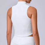 No Padded Sports Top Women Gym Vest 2025 Zipper Fitness T-shirts Woman Compressed Shirt Yoga Clothing Sportswear