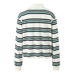 Foridol Burgundy Striped Casual Women T-shirt Summer Loose Polo Shirts Buttons New Female Tops Blouse White Tops Spring Shirt