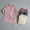 Women's Long-Sleeved Fleece Jacket Slimming Warm Coat for Yoga Pilates Fitness Running - Autumn Winter Sports Outerwear