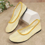 2026 Summer Fashion Lace Round Toe Shallow Flat Shoes Breathable Comfortable and Versatile New Women's Shoes