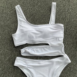 DEKA One Shoulder Swimsuit Women Swimwear Sexy Bikinis Female Biquini Hollowen Swim Suits Cut Out Bodysuit Bathingsuit Beachwear