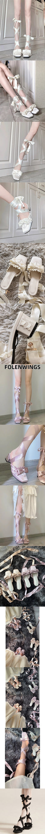 2026 y2k Block High Heels Summer Vintage Black Satin Pink Lolita Mary Janes Shoes Women Sweet Cross-tied Ballet Pumps Footwear