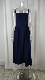 2024 Summer Sexy Spaghetti Strap Long Dresses Slim French Vintage Elegantes Style Suspender Party Dress Vestidos Robes Longues