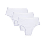 3Pcs/Set Women Cotton Panties High Waist Soft Stretch Briefs Female Underpants Solid Color Comfort Underwear Sexy Lingerie S-L