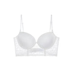 U-Shaped Large Backless Bra for Women with Big Busts, Minimizing, Gathering, Anti-Sagging, Sexy Lace, Invisible, Thin, Beautiful Back, Plus Size Bra