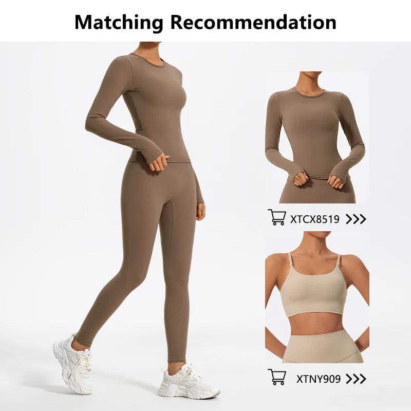 Hearuisavy Summer Ultra-Soft Fabrics High Waist Gym Quick-Dry Yoga Pants Running Workout Pants Push Up Sports Leggings Women