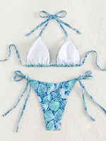 Triangle String Bikinis 2025 Printed Swimwear Female Sexy Brazilian Swimsuit Women Bathers Bathing Swimming Swim Suit Beachwear