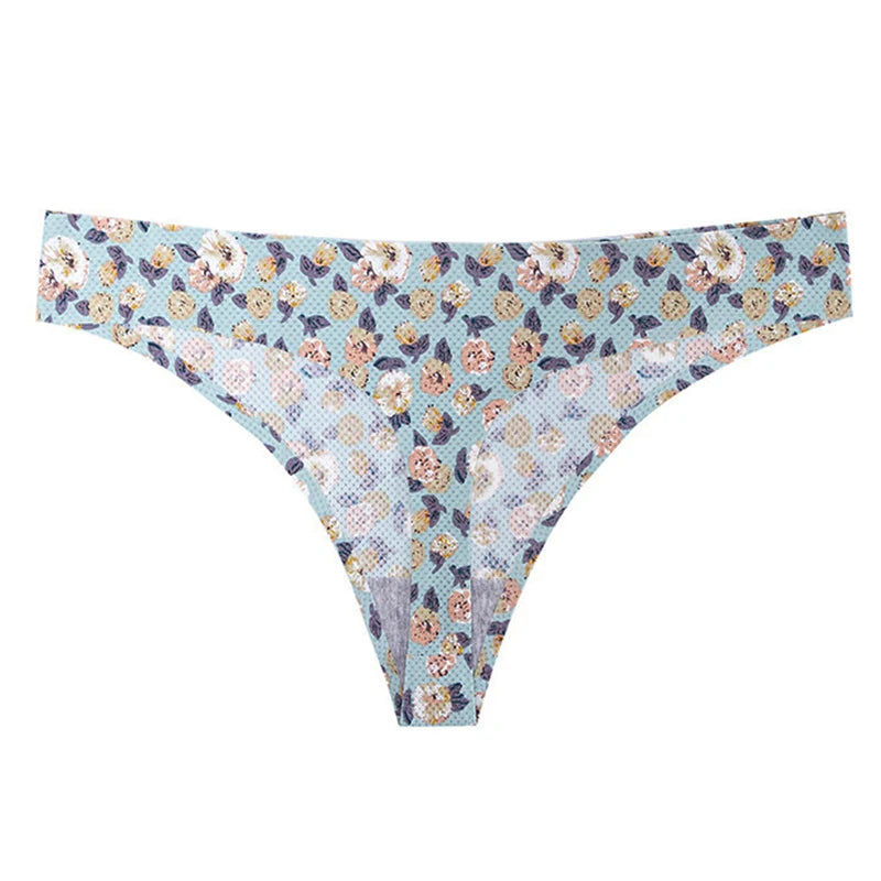 Women Thongs Fashion Floral Panties XS-XL Female Underpants Ladies Sexy Underwear Women Bikini Panty New Panties For Woman 2022