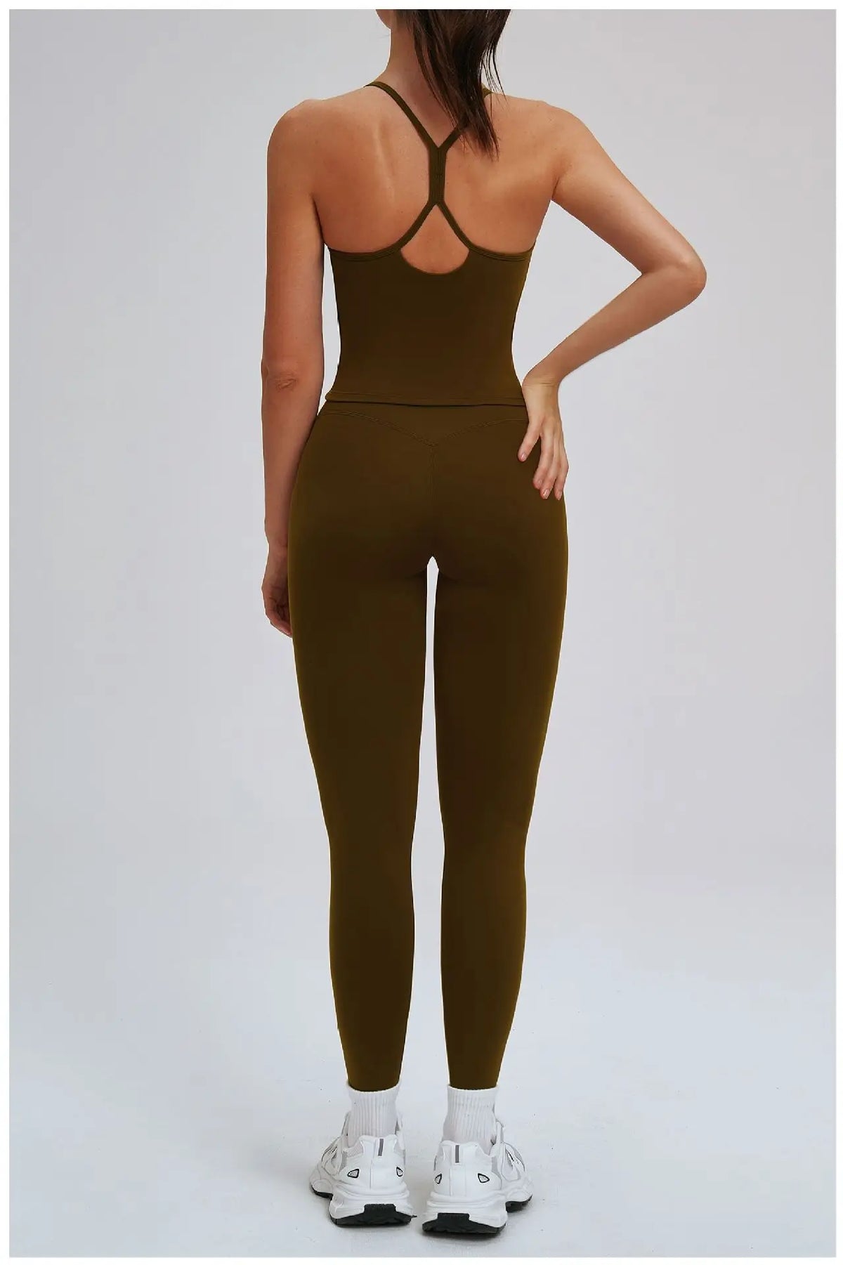 Yoga Short Sets Women Shockproof Slim Back Cross Sports Vest High Waist Leggings Fitness Suit Outdoor Gym Running Set Tracksuit