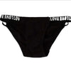 Breathable Cotton Letter Print Women's Panties with Elastic Waistband Sexy Hollow out Design Seamless Female Briefs