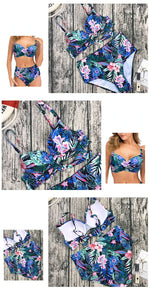 Sexy Bikini Women Push Up Swimwear Swimsuit Flower Print High Waist Bikinis Set Bathing Suit Beach Bikini Banadores Mujer 2026