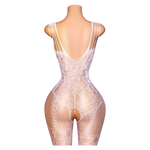 Transparent Fishnet Hollow Lingerie Set Women Hanging Neck Erotic Crotchless Bodystockings Open Bras BodySuits Hot Underwear Set