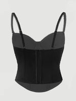 Camisole Tight Corset Sexy Transparent Mesh Patchwork Tube Top Slimming Hot Girl Outerwear Party Crop Top Pure Desire Top C9L1