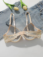 Women's Smooth Push Up Bra Underwire Lace Side Supportive Adjustable Straps Comfortable Everyday Lingerie J3071
