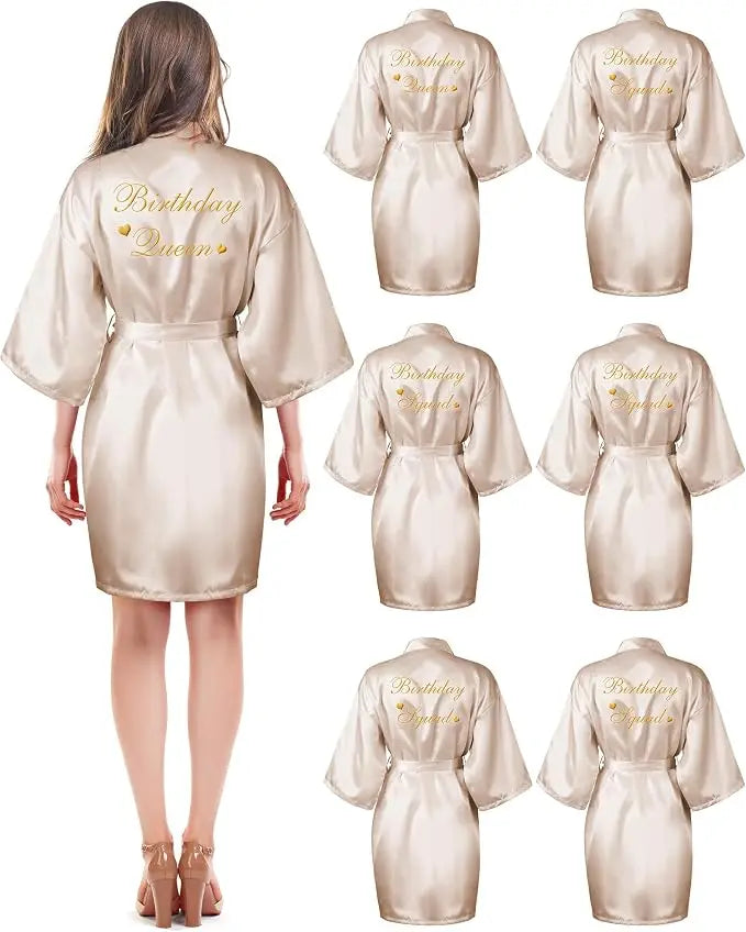 6 Pieces Bridesmaids Robes for Wedding Bridal Robes Matron Maid of Honor Wedding for Bridal Party Gifts