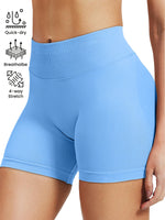 High stretch hip lifting fitness yoga shorts with peach hips and no awkward lines, Pilates medium intensity training shorts