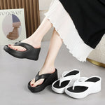 2026 New Women Fashion Slippers Soft EVA Summer Platform Shoes Girls Beach Flip Flops Thick Sole Female High Heel Street Sandals