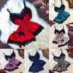 Summer Velvet Pyjamas Set for Women Sleepwear Sleeveless Straps Nightwear Lace Trim Cami Top and Shorts Sets Sexy Lingerie