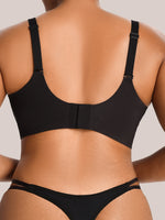 Plus Size Women Mesh Thong Panties Sheer Adjustable Strap Sexy High Cut Ladies Underwear