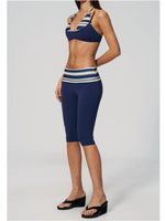 Summer Polka Dot Yoga Sets Women Hanging Neck Shockproof Sports Bra Fitness Suit Folding High Waist Mid Pants Gym Tracksuit