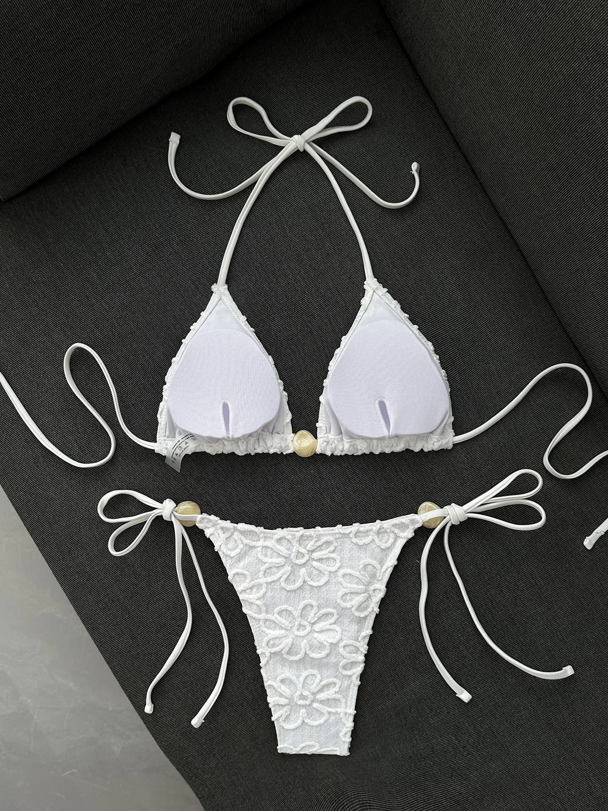 DEKA Pink Lace Micro Bikini 2026 Women Brazilian Push Up Bra Tie Side Thong Swimsuit Beach Holiday Bathing Suit 2 Piece Swimwear