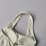 Women's yoga sports bra, neck hanging cross belt chest cushion yoga back training bra