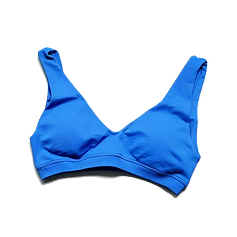 Scoop Back Sports Bra Women Shockproof Training Gym Bras Running Fitness Breathable Top Sports Vest High Impact Yoga Bras Woman
