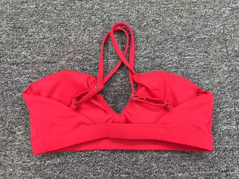 Women's Yoga Bra - Running Cross Back Breathable Naked Feel Sports Fitness Brafor Yoga Running Gym Top