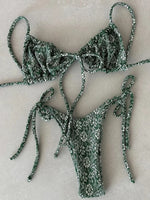 Sexy Ruffle Frilled Micro Thong Bikini 2025 Women Swimwear Female Swimsuit Two-pieces Bikini set String Bather Bathing Suit Swim