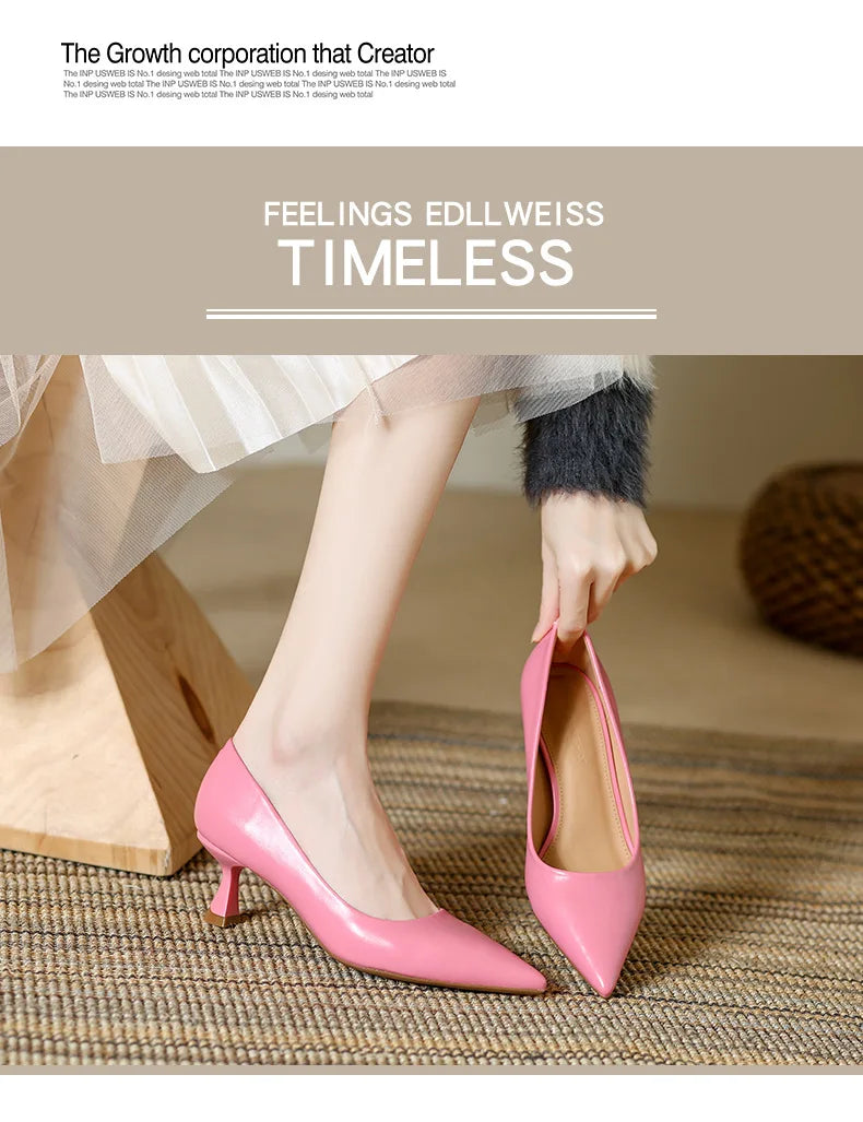 Patent Leather Fashion High Heels 2026Pointed Toe Pumps Elegant Woman Heeled Shoes Shallow Mouth Candy Colored Sexy Single Shoes