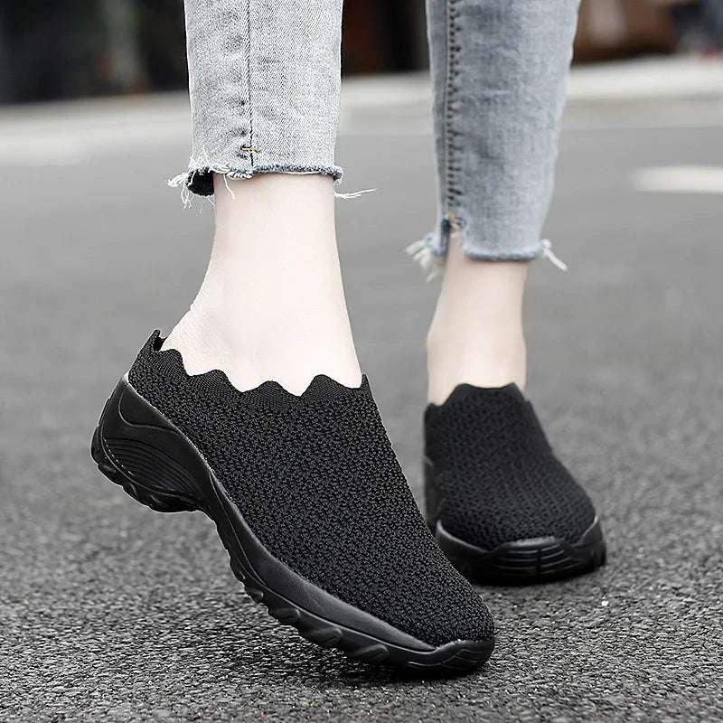 Women Casual Shoes Fashion Breathable Walk Mesh Flat Shoes Lady Sneakers Women Tenis Feminino Shoes LadyMesh Summer Shoesty76