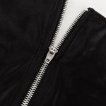 FDYOUI Sexy Flare Sleeve Super-short Zipper Tops+Pleated Skirts 2 Piece Set Women Patchwork Black Ball Gown Evening Party Dress