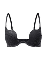 Solid Underwire Bra push up Lingerie comfort padded bra lift up thick cup lace bralette