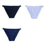 3Pcs/Set Women's Cotton Low-Rise Briefs with Mesh Side Panels Brazilian Panties Sexy Lingerie Comfy Breathable Underwear M-XL