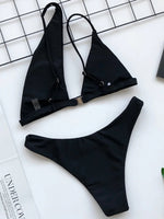 2026 Asymmetric One Shoulder Bikini Women Swimsuit Female Swimwear Two Pieces Bikini Set Hollow Out Bathing Suit Swim Beachwear