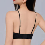 Underwear Women's Summer Thin Small Chest Thick Push-up Big Invisible Seamless Spaghetti Strap Bra Jelly Back Bras 2026