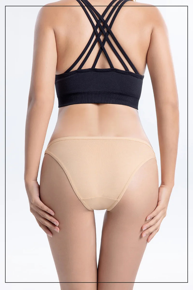 5Pcs/Set Cotton Panties Women Low Rise Briefs Solid Color Underwear Comfort Breathable Underpants M-XL Sexy Lingerie
