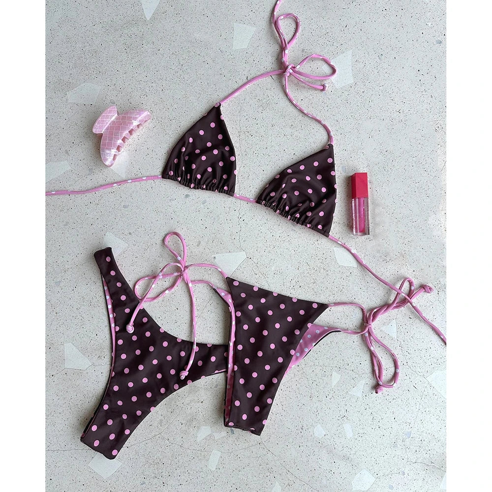 3 piece Bikini Set Micro Bikini Push Up Women Swimsuit 2026 Sexy Swimwear Brazilian Biquini Swim Suit Print Beachwear Female