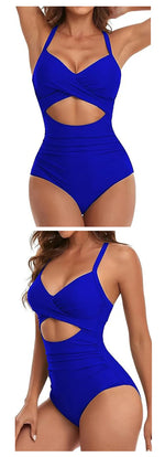Leopard One Piece Swimsuit 2024 New Halter Push Up Swimwear Women Swimsuit Bathing Suit Beachwear Monokini Female Swimming Suits