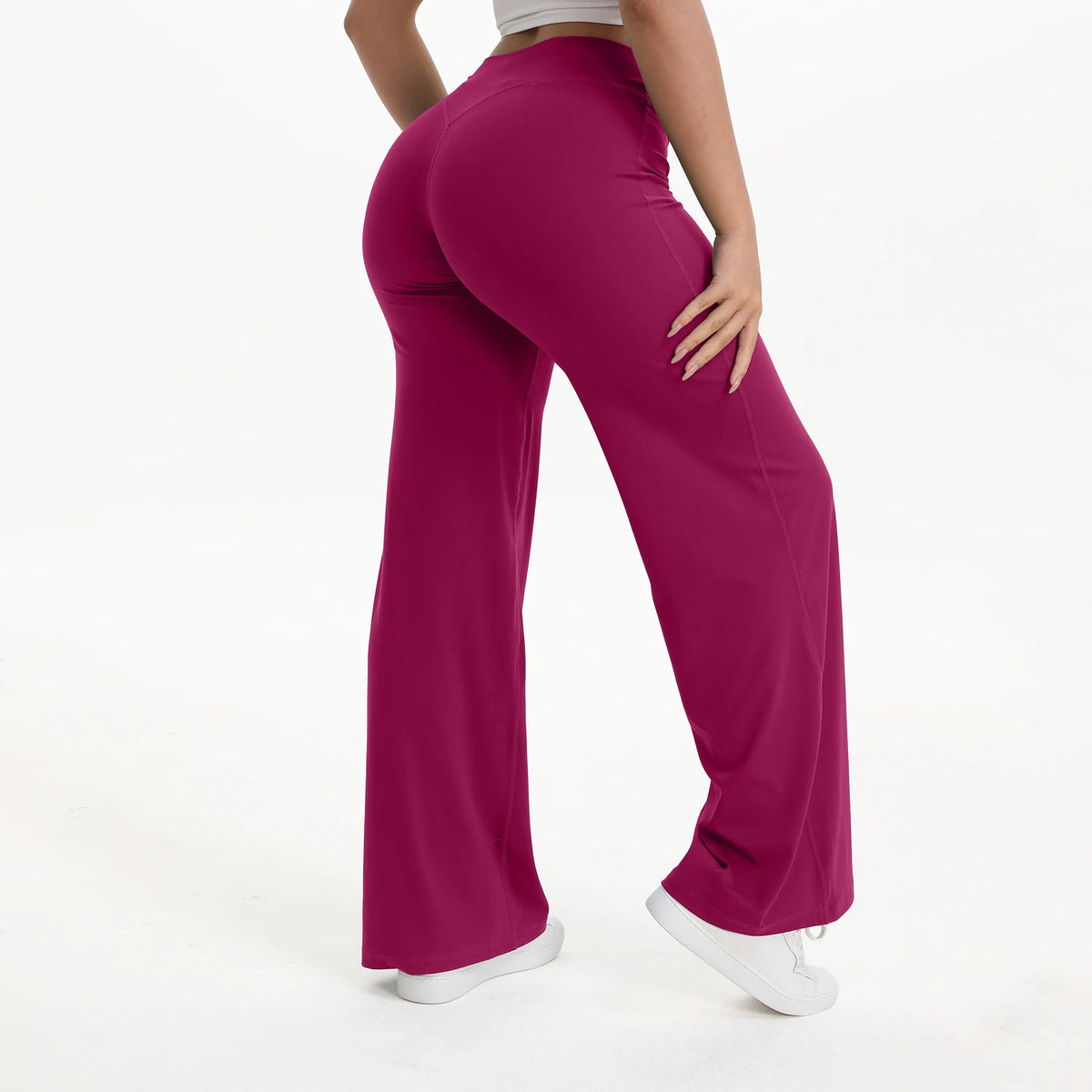 NCLAGEN Naked Feel Straight-leg Pants Gym Clothes Woman Sportswear Fitness Workout Leggings Yoga Softmotion Wide-leg Trousers