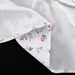 FDYOUI Women's O-neck Single Breasted Ruffles Floral Dress with Corset Ladies Chic Long Sleeve Tunics Shirts Dresses High Street